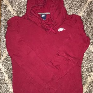 Maroon Nike hoodie